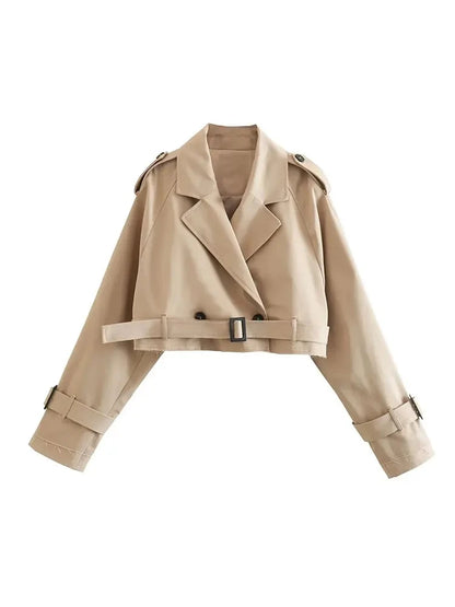 Cropped Trench Coat