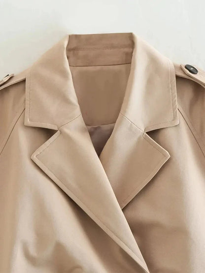 Cropped Trench Coat