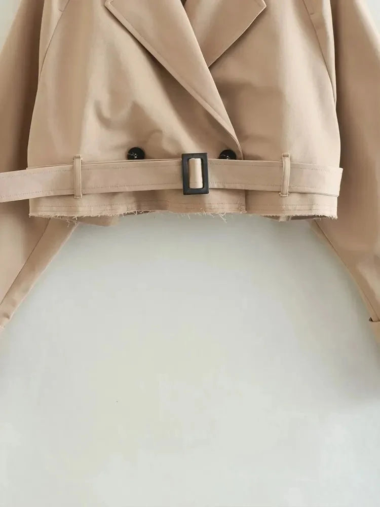 Cropped Trench Coat