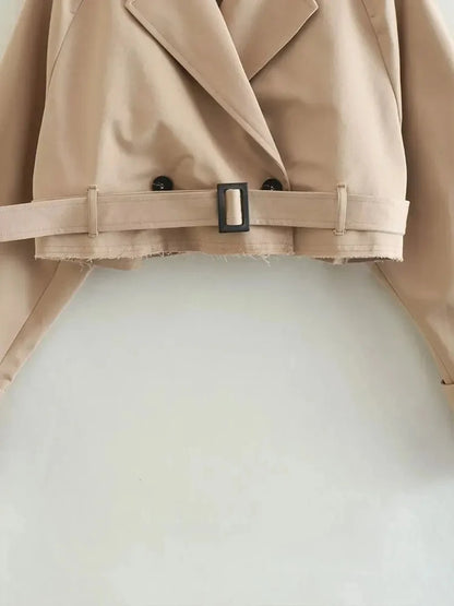 Cropped Trench Coat