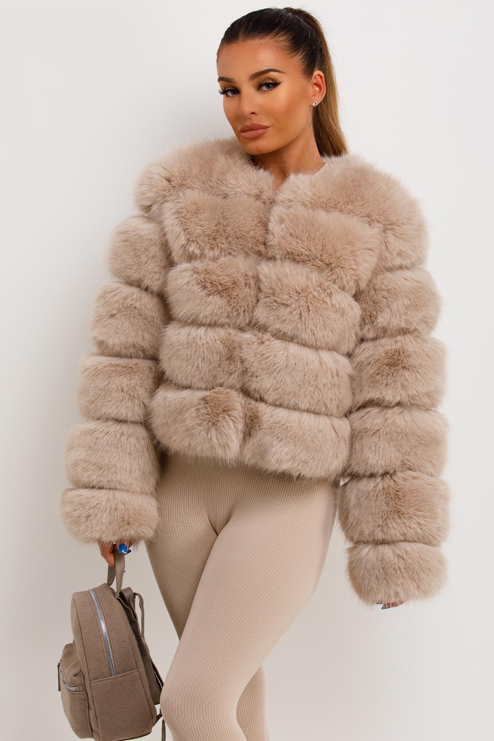 Faux Fur Bubble Coat