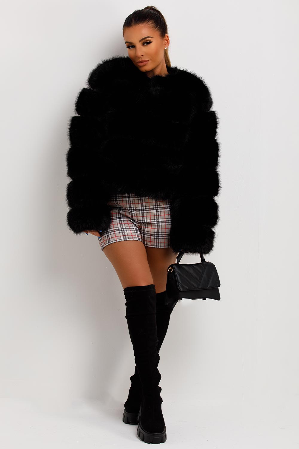 Faux Fur Bubble Coat