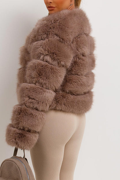 Faux Fur Bubble Coat