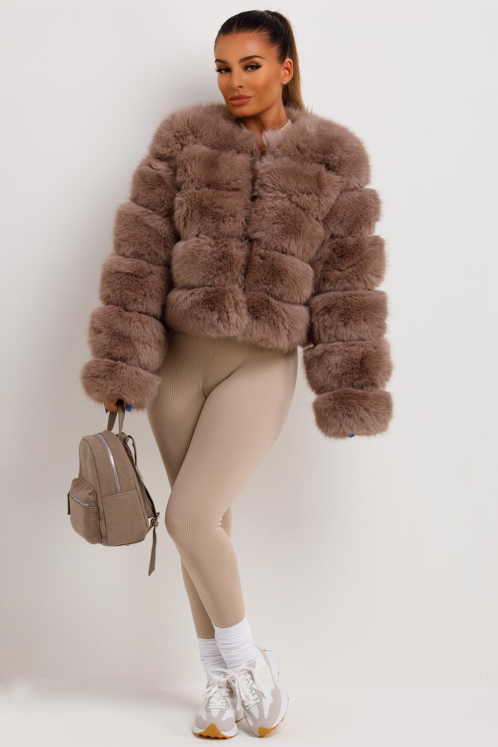 Faux Fur Bubble Coat