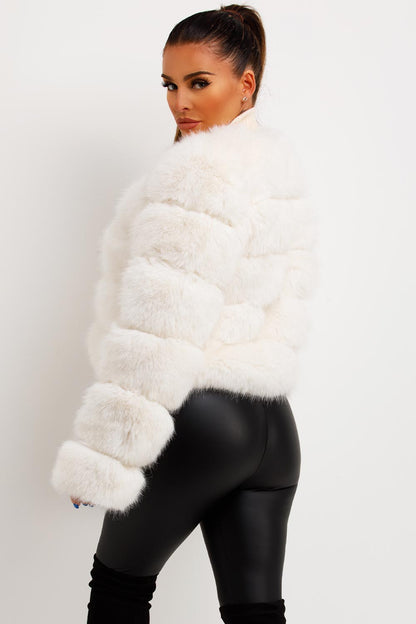 Faux Fur Bubble Coat