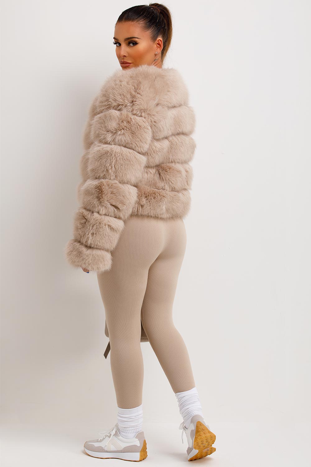 Faux Fur Bubble Coat