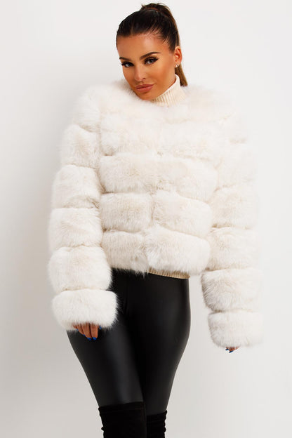 Faux Fur Bubble Coat