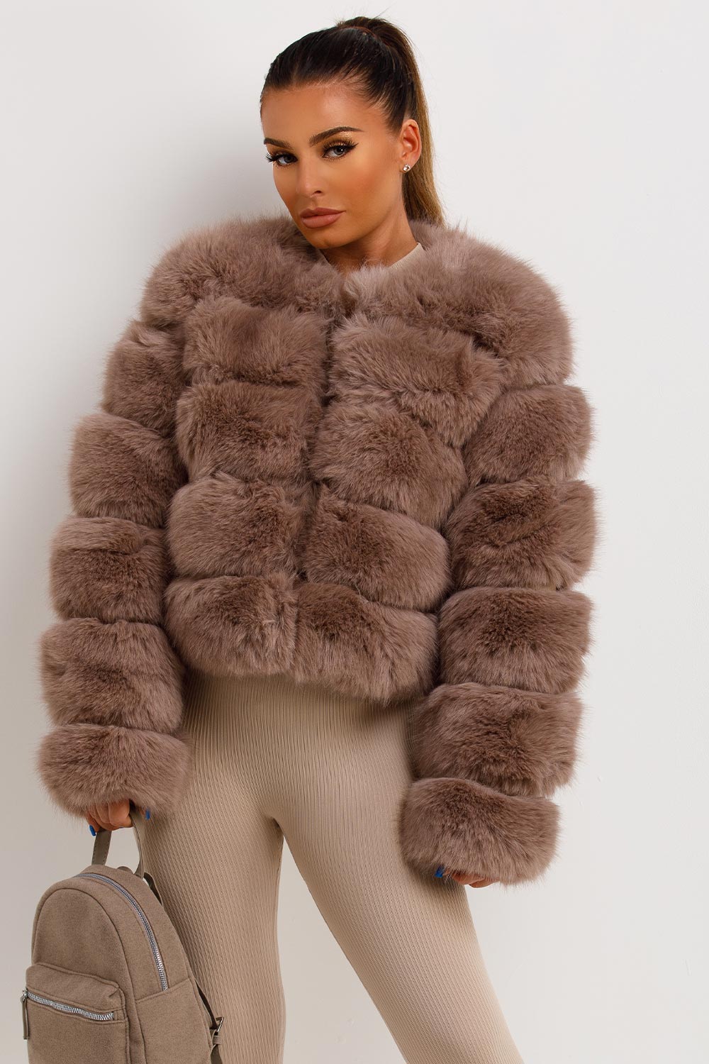 Faux Fur Bubble Coat