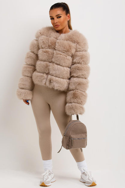 Faux Fur Bubble Coat