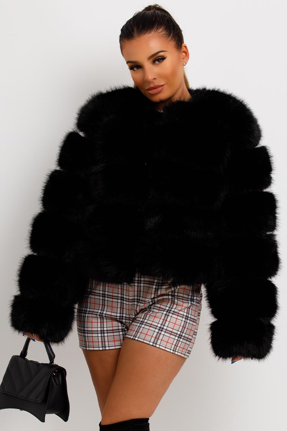 Faux Fur Bubble Coat