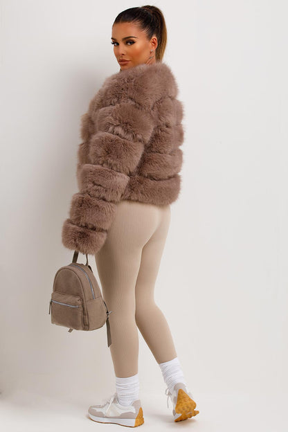 Faux Fur Bubble Coat