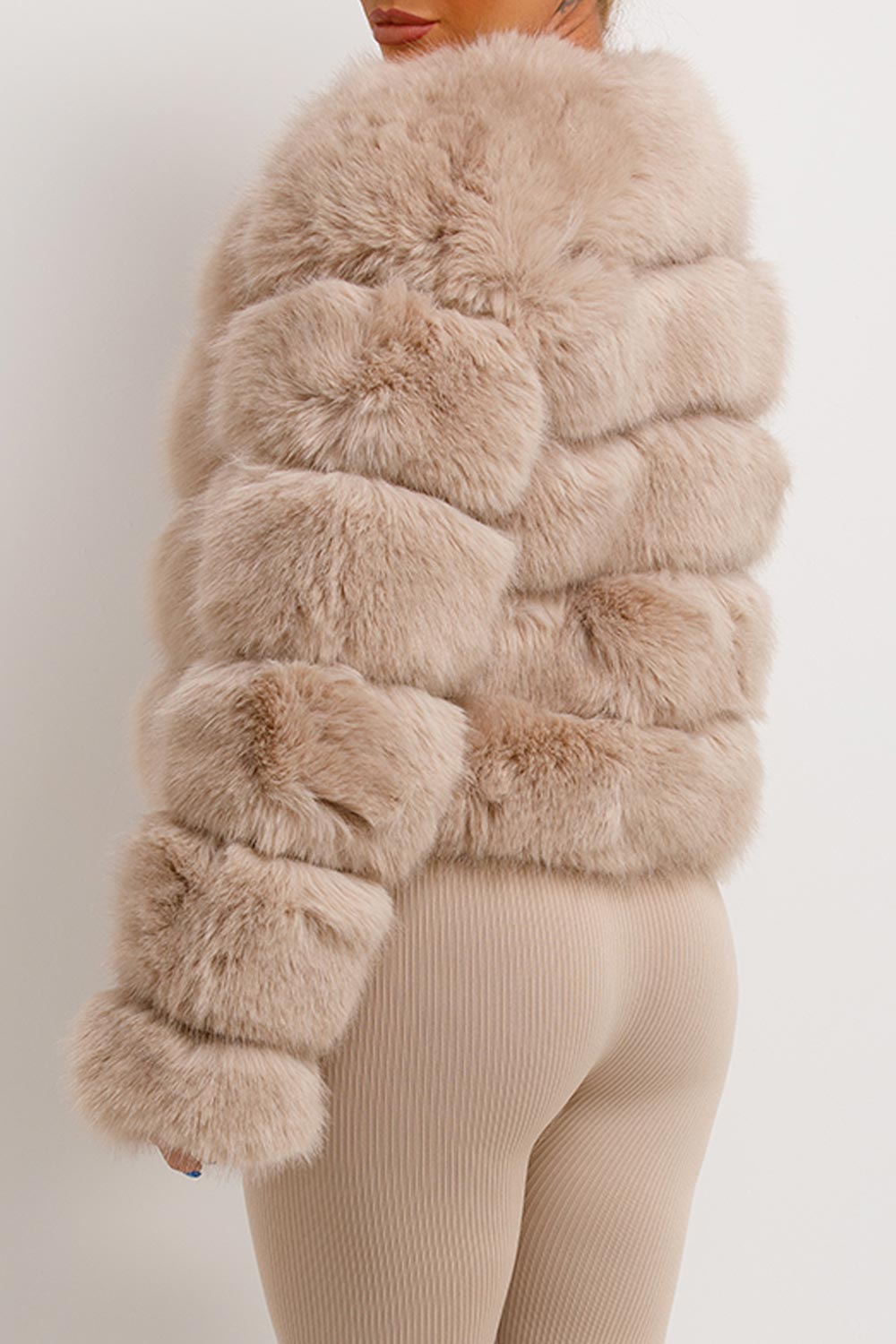 Faux Fur Bubble Coat