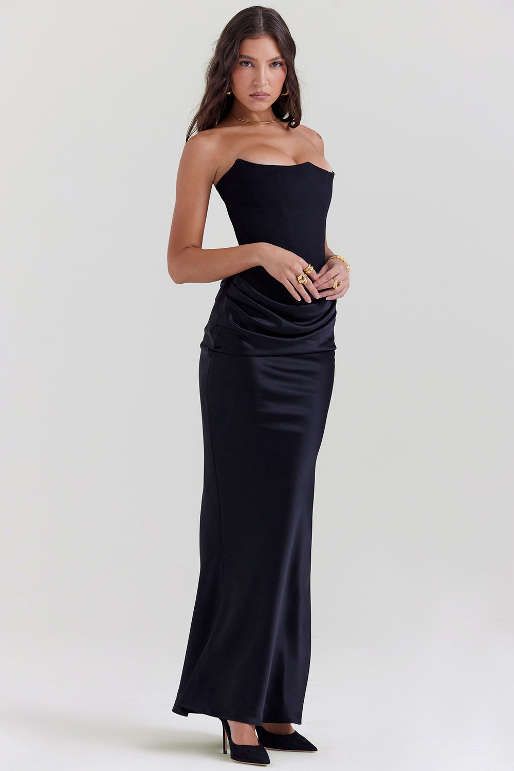 Lina Corset Maxi Dress